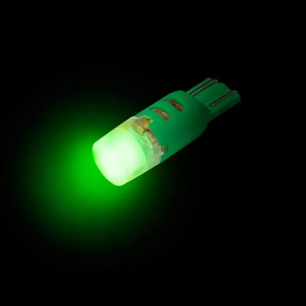 340194G-360 – PUTCO Instrument Panel Light Bulb, 194 Wedge Plasma Green Set of 2